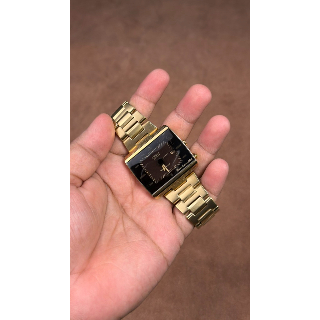 JAM TANGAN PRIA CITIZEN ALTERNA H416 TV ECO DRIVE RADIO CONTROLLED