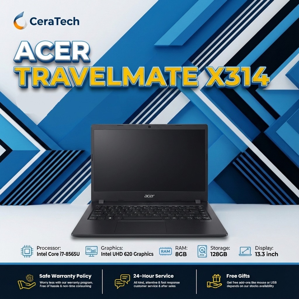 Acer travelmate X314-51-M intel core i7-8565U 8 CPU
