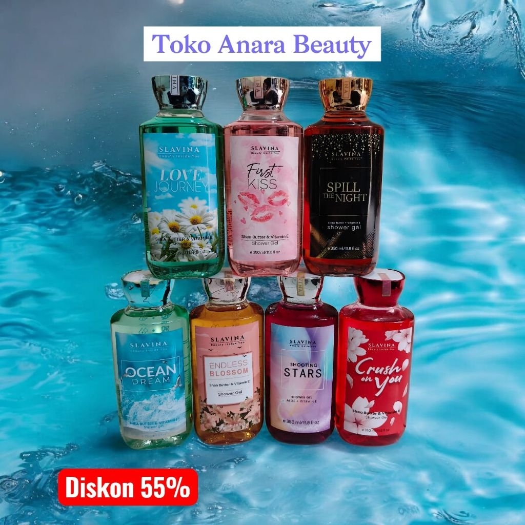SLAVINA Shower Gel By Nagita Slavina yang Wangi Parfum Original ( Tonton videonya )