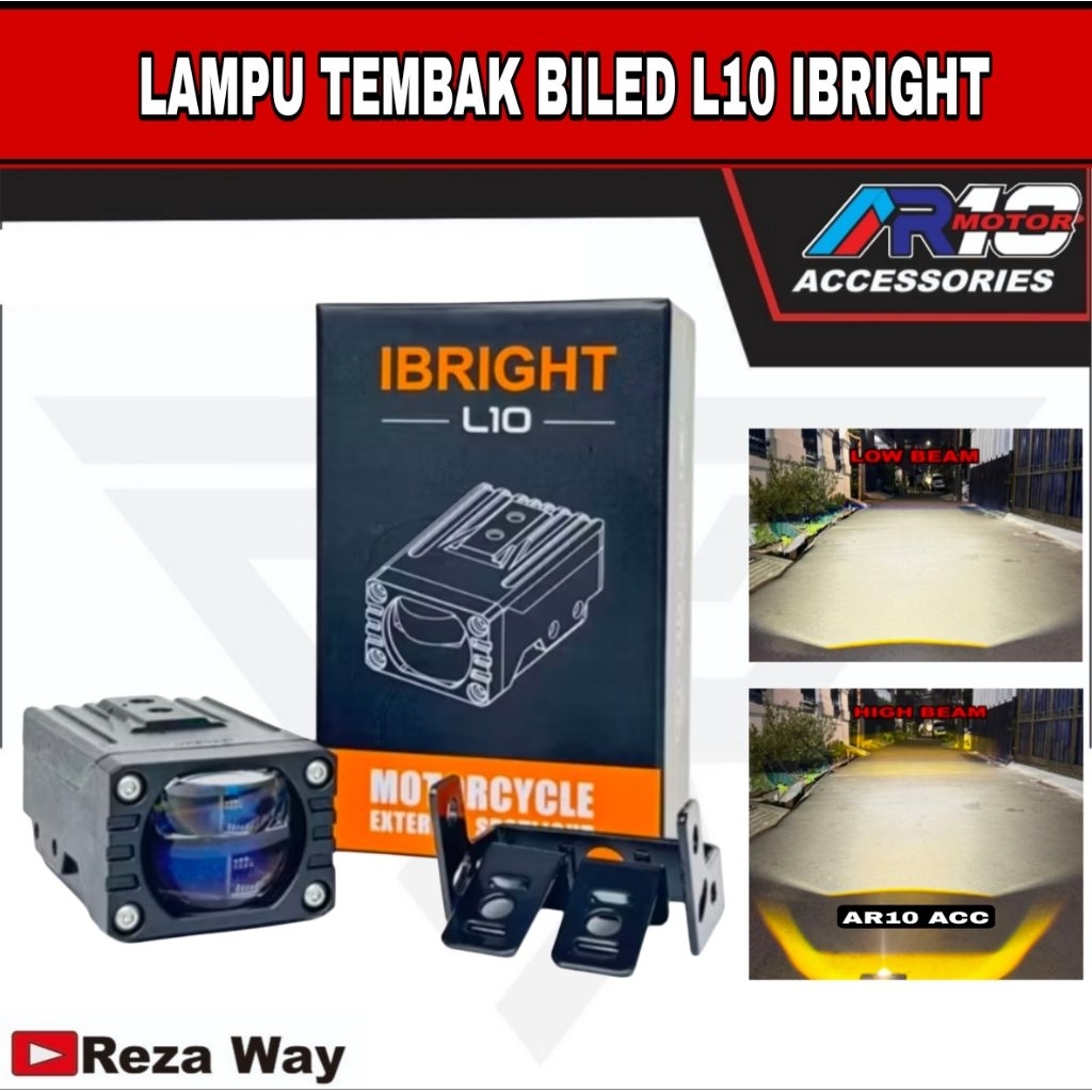 LAMPU TEMBAK IBRIGHT L10 CAHAYA BILED - MINI LASER LED
