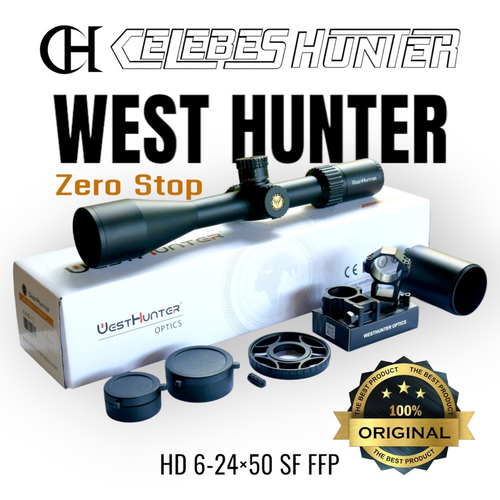 Telescope West Hunter HD Gen 2 6 -24x50 SF FFP Zero Stop/ Teleskop Westhunter HD Gen 2