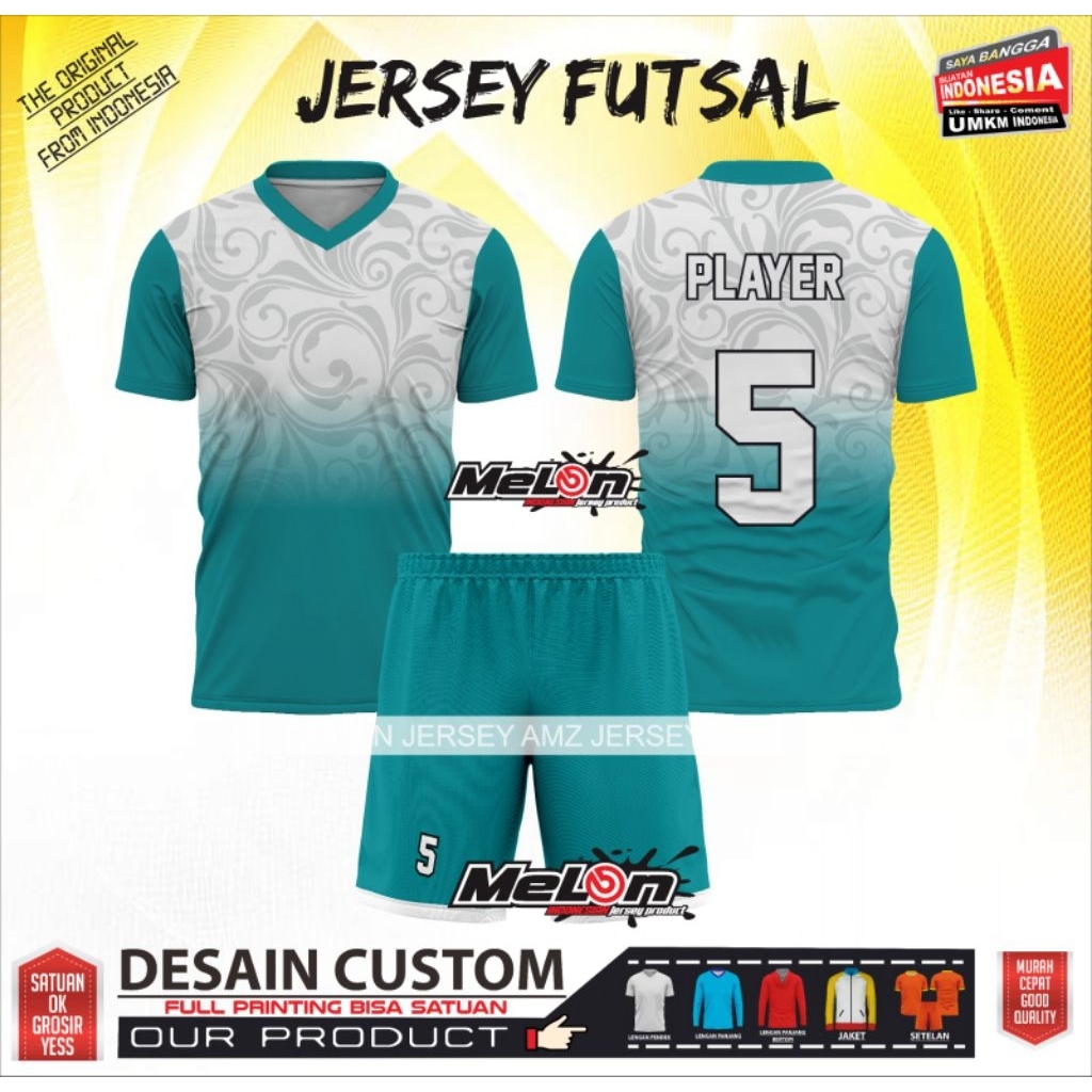 JERSEY FUTSAL PRINTING CUSTOM DESAIN