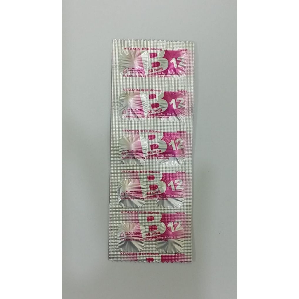 Vitamin B12 50 MCG isi 10 Tablet