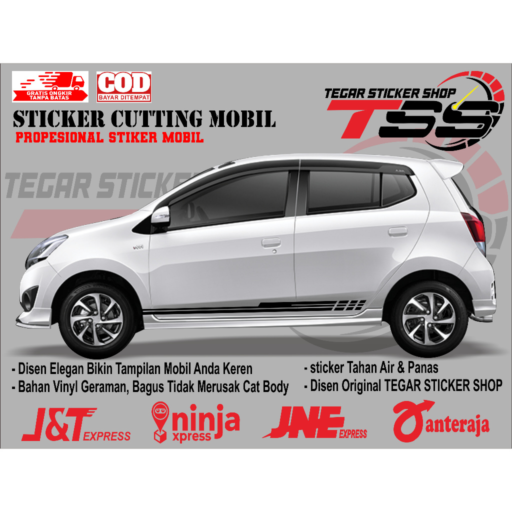 sticker mobil agya sticker mobil toyota agya stiker mobil agya keren sticker variasi body mobil