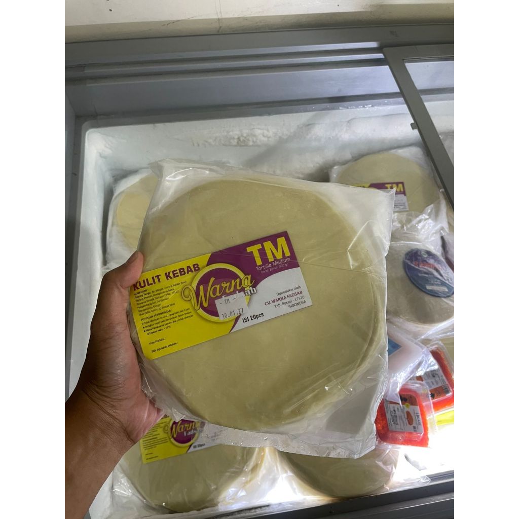 Tortilla Kulit Kebab Warna ukuran TM 20 cm