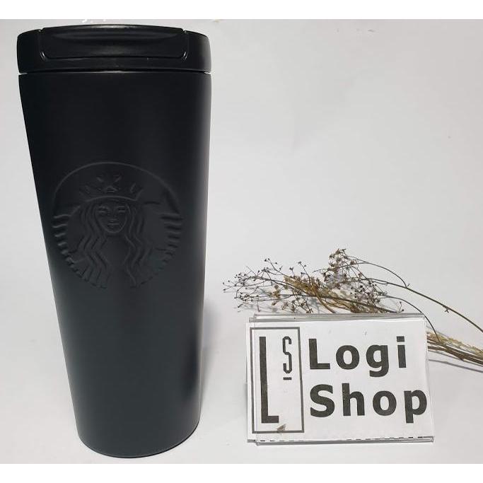 Tumbler Starbucks Stainless Steel Grande Black Matte Logo Original