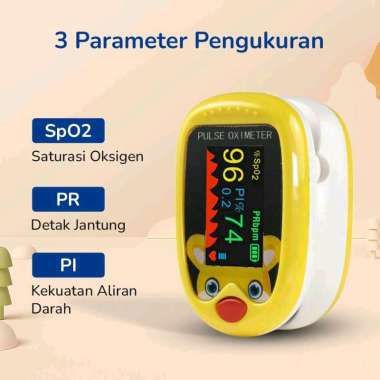 Fingertip Pulse Oximeter kids Alat Ukur Saturasi Oksigen Anak dan Bayi