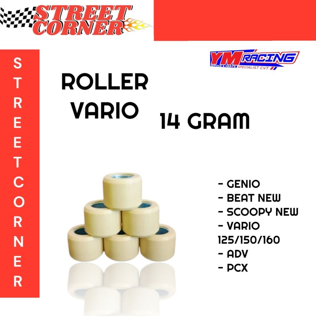ROLLER 14 GRAM VARIO 125 KZR RACING | ROLLER VARIO 150 14 GRAM / ROLLER VARIO 160 14 G ( ROLLER PCX 
