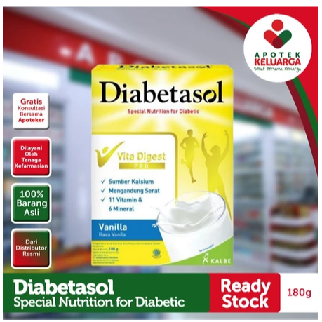 SUSU DIABETASOL 170 GRAM#SUSU PENCEGAH DIABETES#SUSU UNTUK PASIEN DIABETES