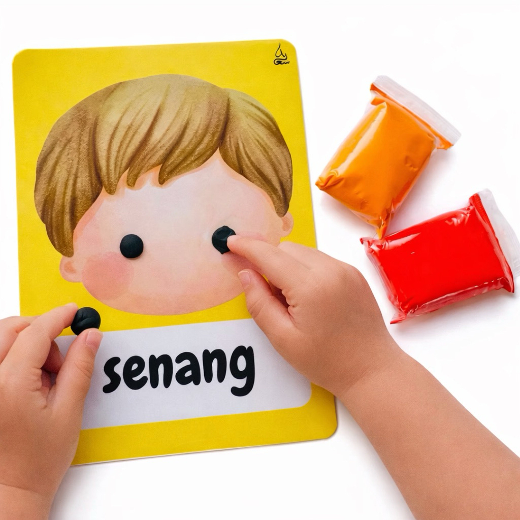 KARTU MENGENAL EMOSI ANAK ISI 4 KARTU