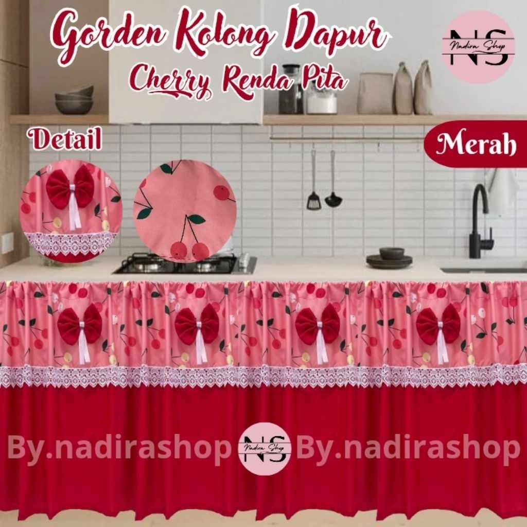 GORDEN KOLONG DAPUR#MODEL Pling keren#tirai bawah kompor