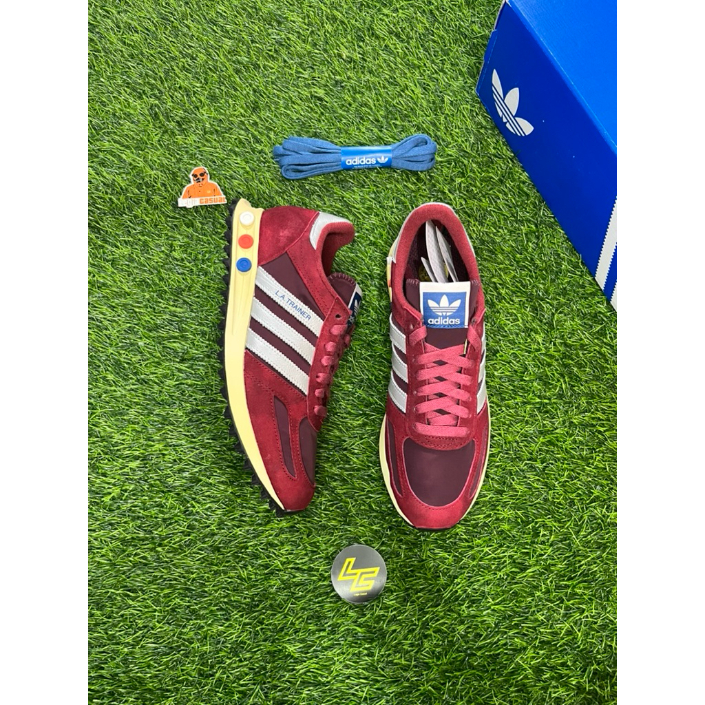 ADIDAS LA TRAINER OG MAROON BURGUNDY JQ5715