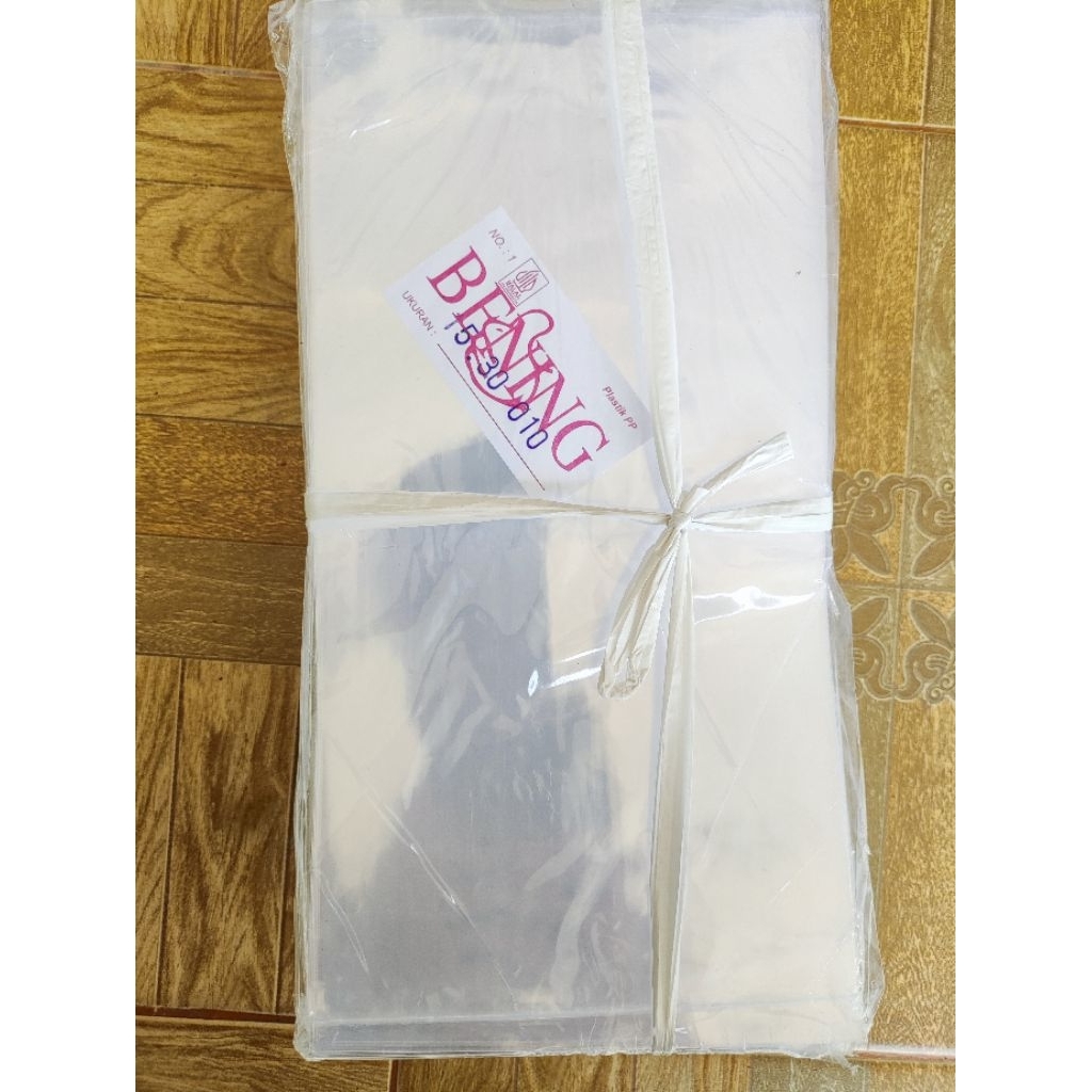 Plastik PP Bening Tebal 08 - Tahan Pakai, Bening, Higienisp
