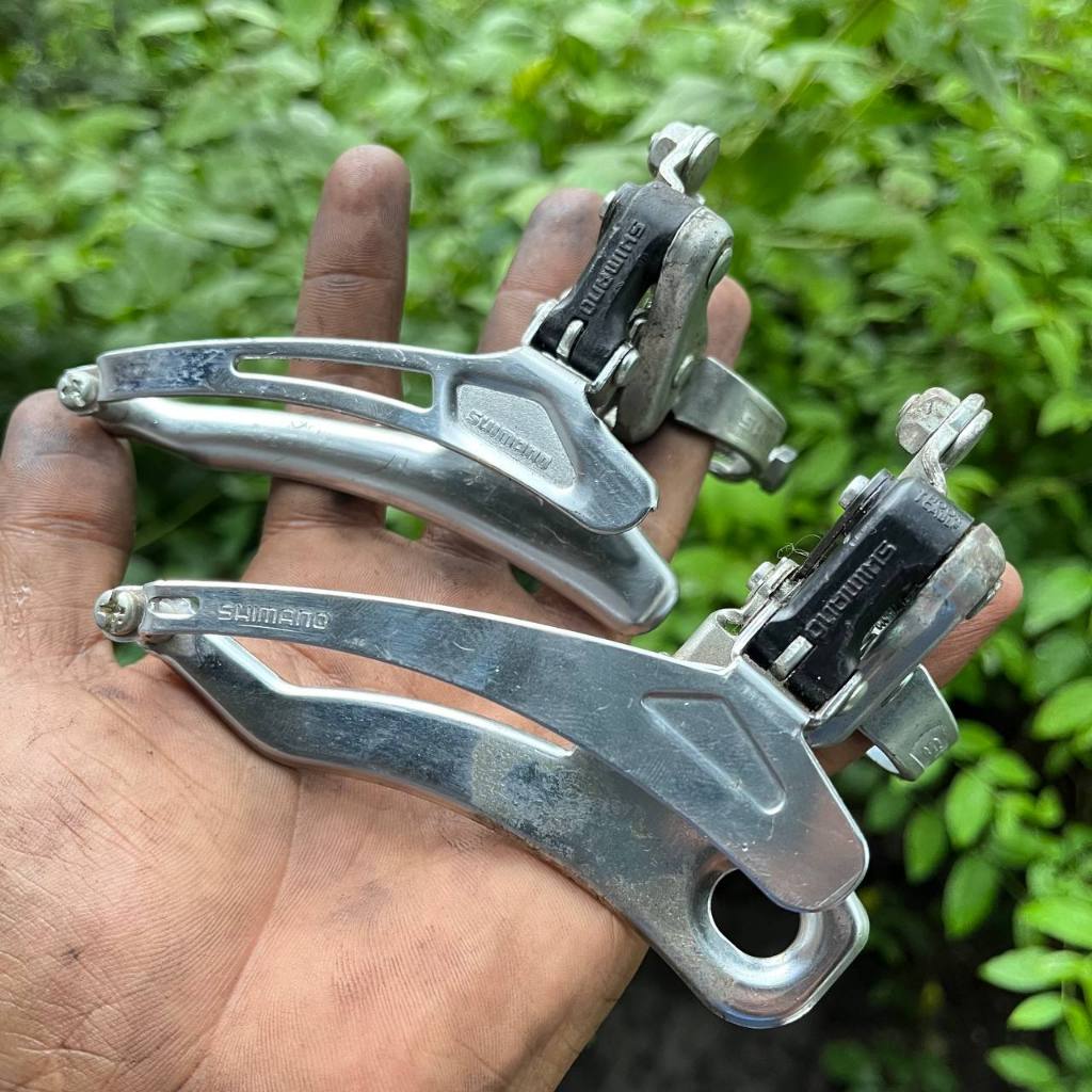 Fd front derrailleur kapalan operan depan sepeda shimano AX-55 AX-50 singapore tarikan bawah 3 speed