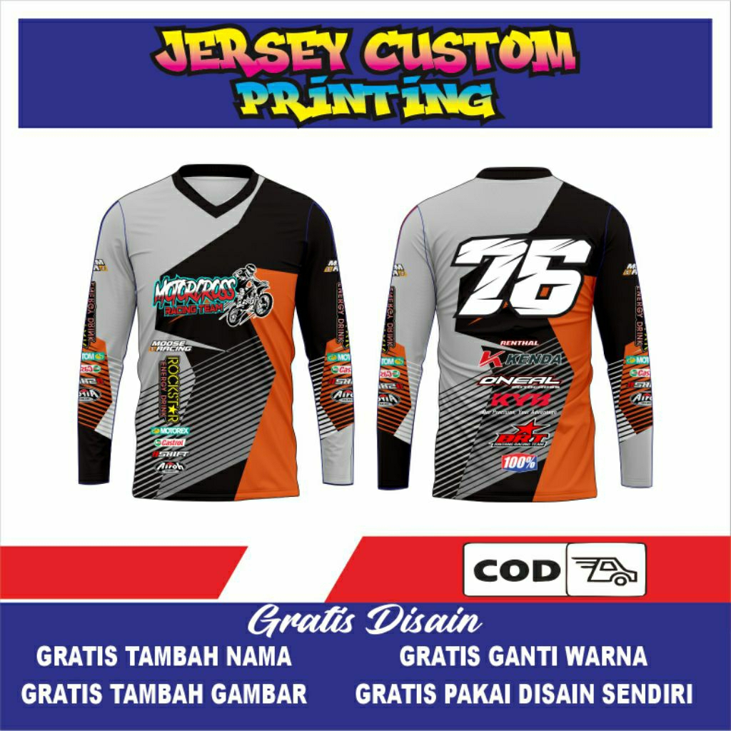 jersey motocross jersey trail custom
