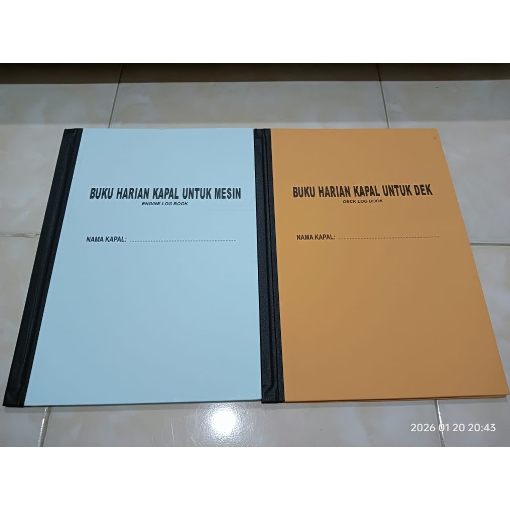 Deck dan Engine Log Book (1set)