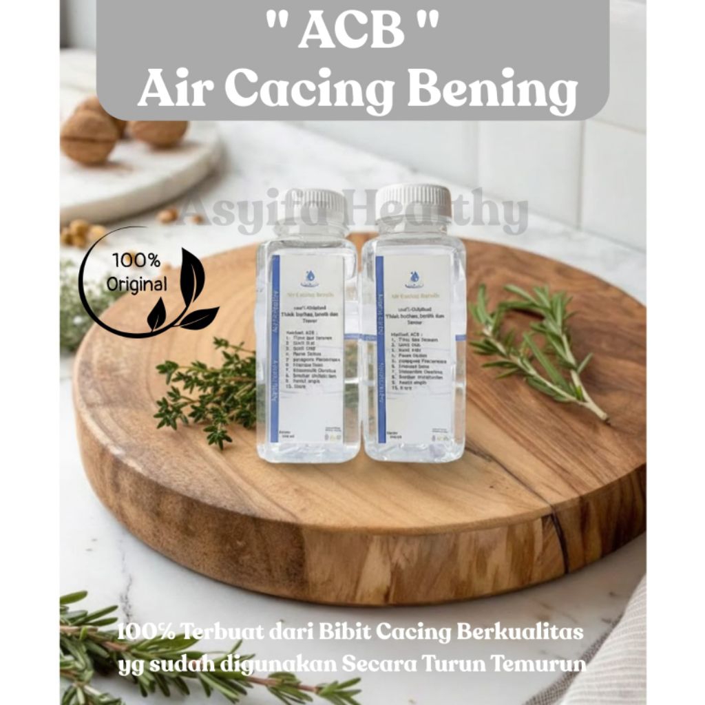 Air Cacing Bening Original 250 ml Air Cacing Asli ACB Obat Tipes Typus Menurunkan Demam