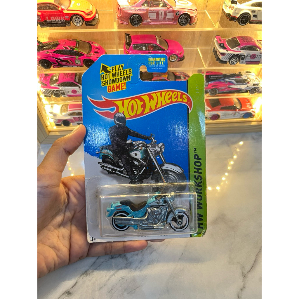 Mainan mobil hotwheels || harley- davidson fat boy : hw workshop ORI DAN MURAH