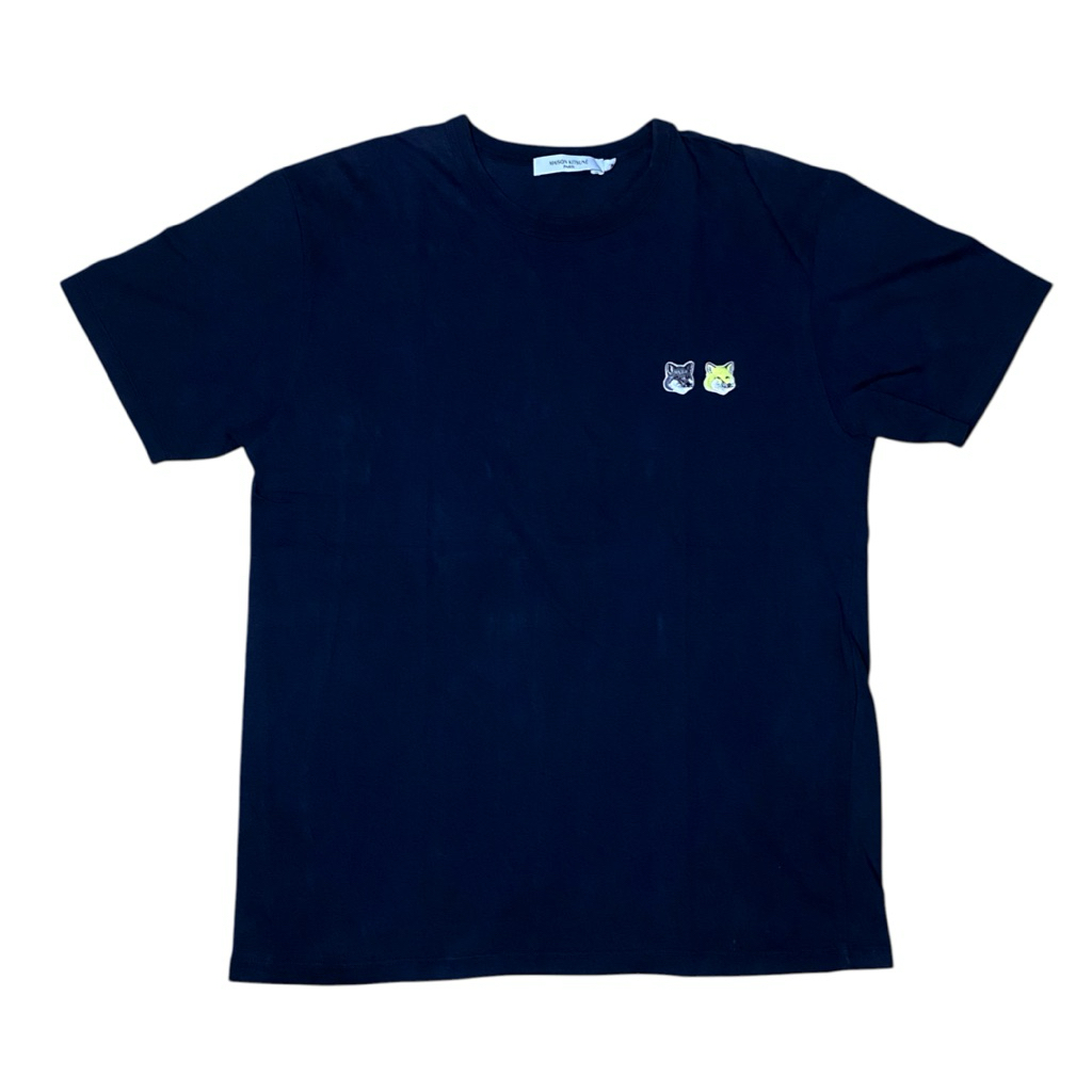 Maison Kitsune Double Fox T-shirt Authentic (QK2442SU14)