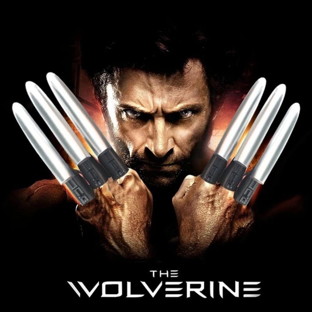 kode 123 mainan anak cakar wolverine x-men /mainan kuku cakar  /mainan cakar wolverine teleskopik ca