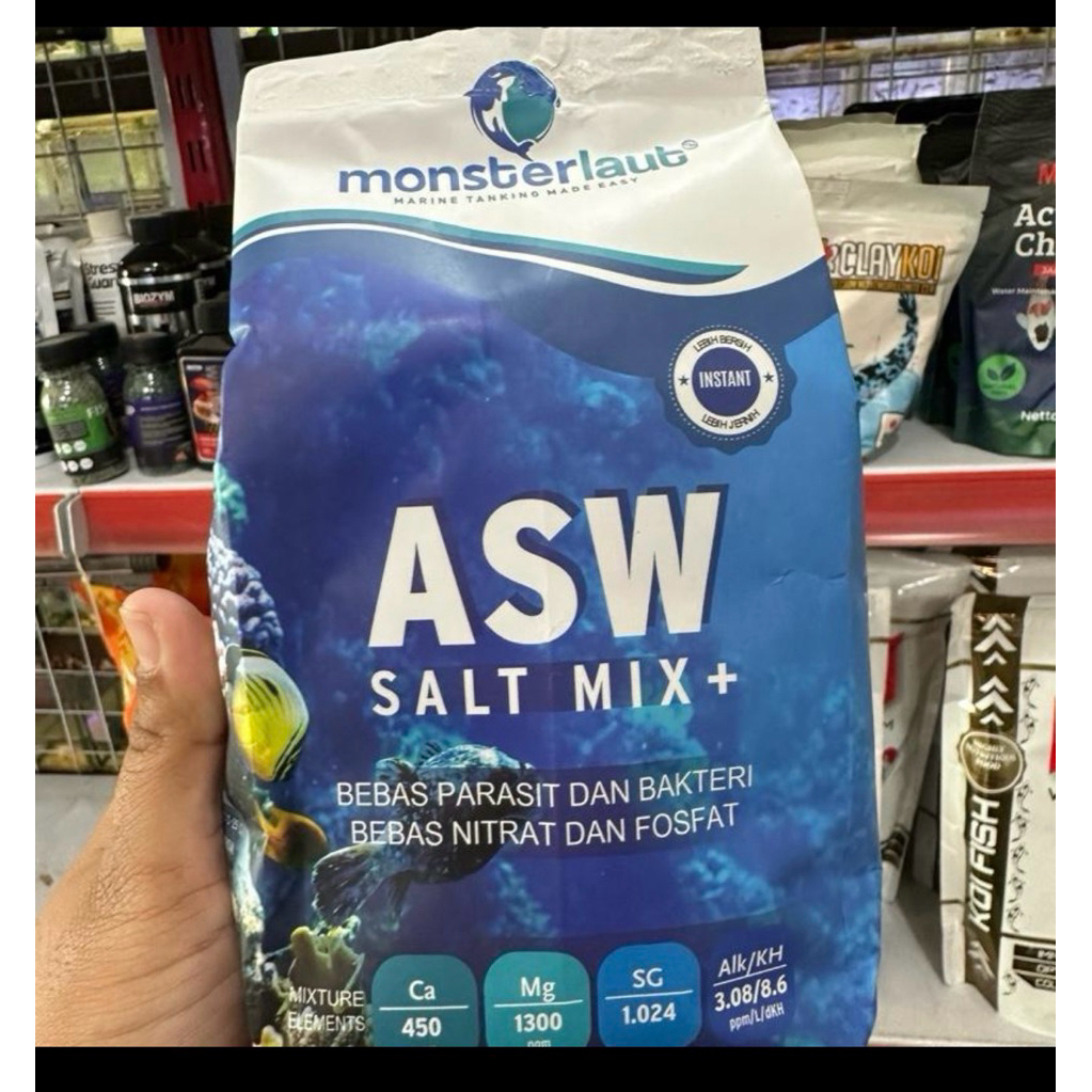 Garam Laut ASW Salt Mix+ Pembuat Air Laut