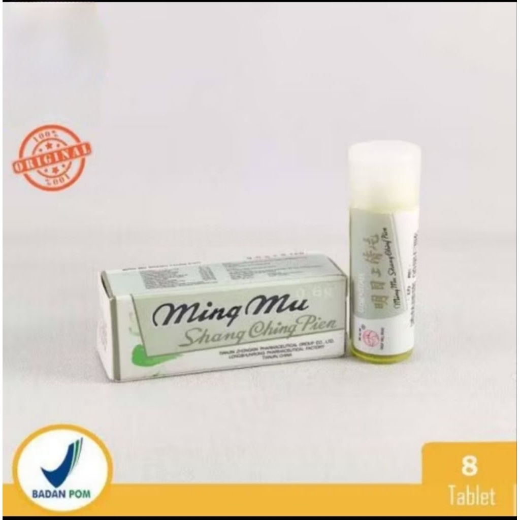 MING MU SHANG CHING PIEN 8S TABLET / MING MU SHANG QING PIAN PERDANA SAKTI 1 BOTOL ISI 8 TABLET