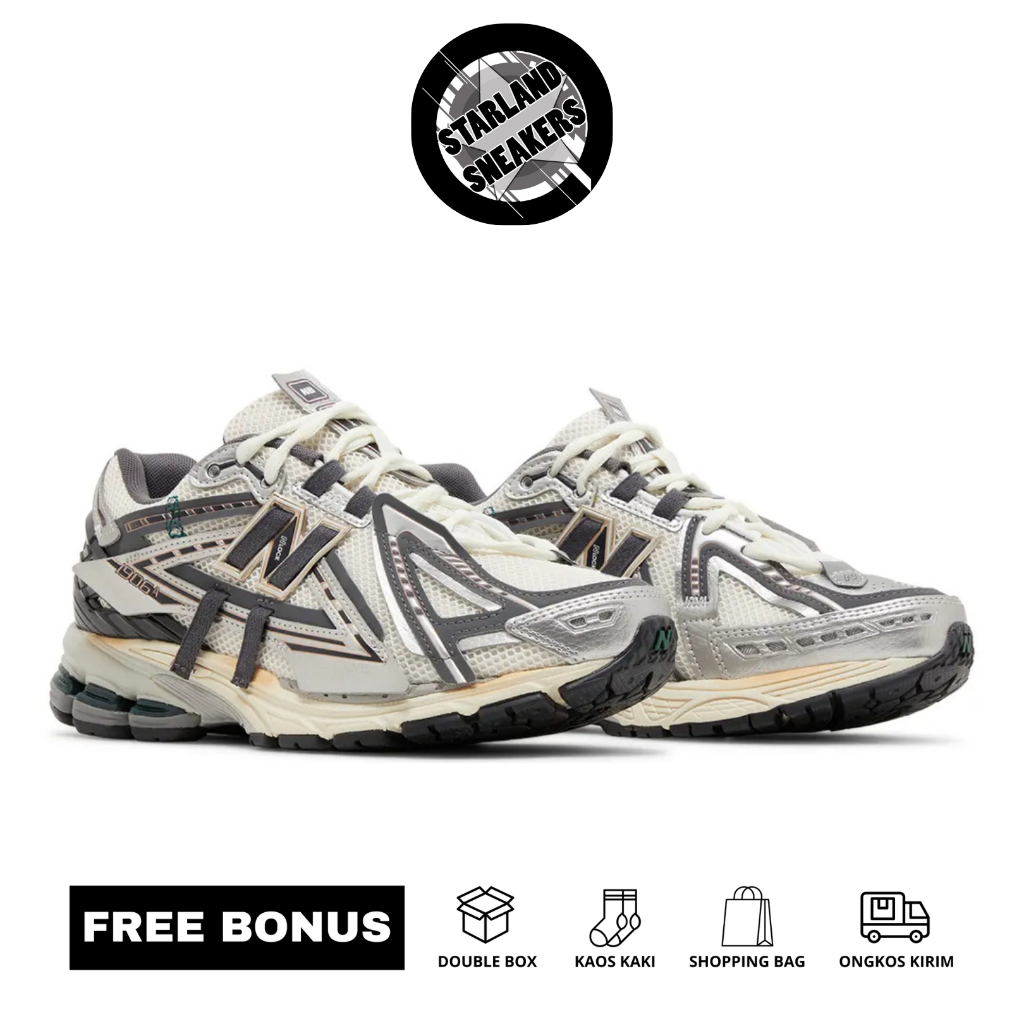 StarlandSneakers - Sneakers NB 1906A Silver Gold Metalic Made In Vietnam 100%