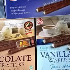 Laris  Kugi Chocolate Vanila Milk Wafer Stick 320g Cemilan Snack Kue Kering Enak Murah Aman Halal