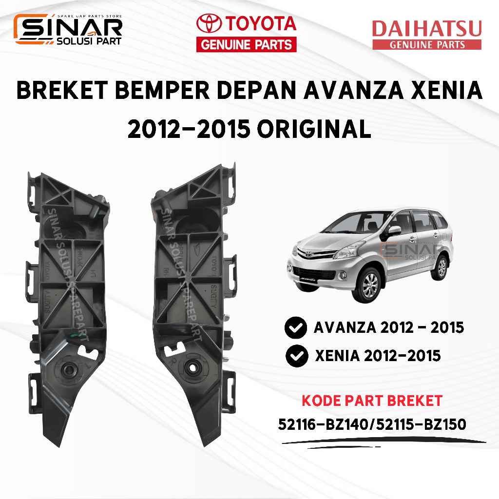Breket Bemper Depan Avanza Xenia 2012-2015 Original