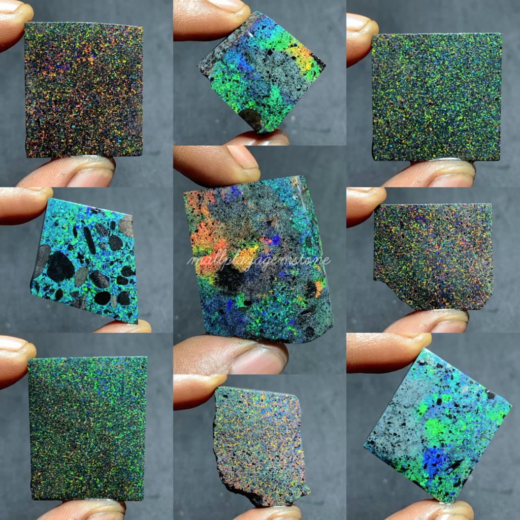 bahan black opal andamooka matrix australia asli natural / natural matrix opal australia / bongkahan