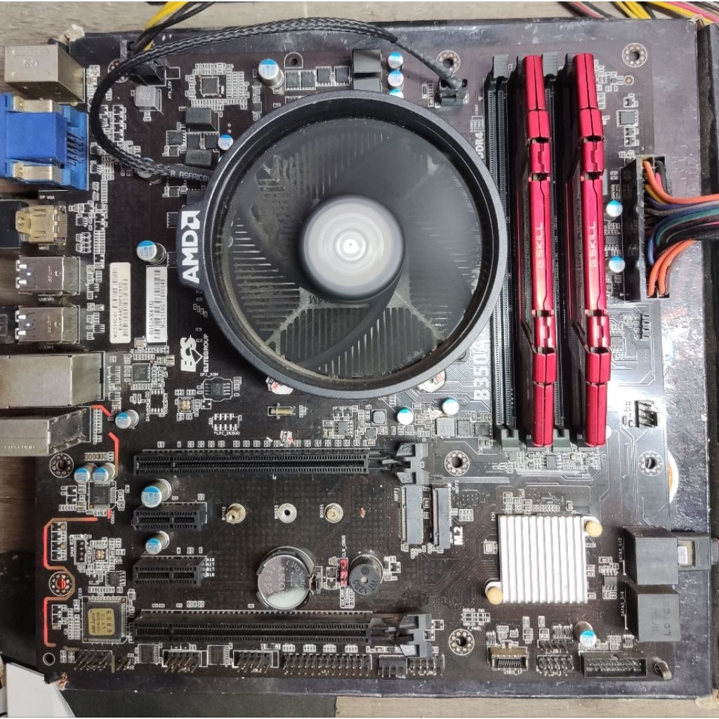 paket mobo B350m am4 prosesor dan ram