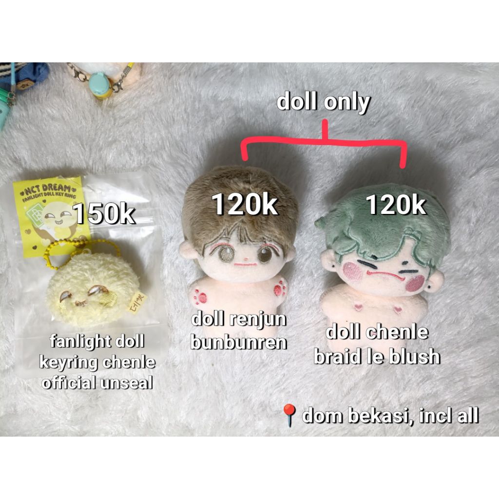 fanlight doll keyring chenle official SM