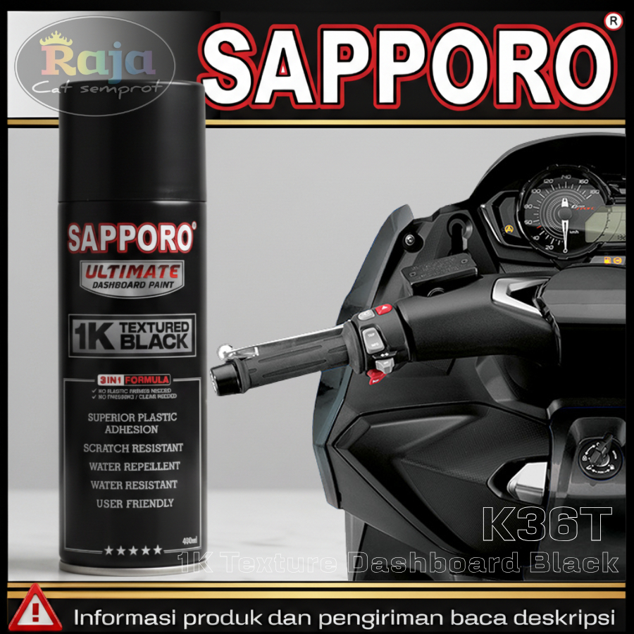 Sapporo Ultimate : 1K Textured Dashboard Black - K36T***