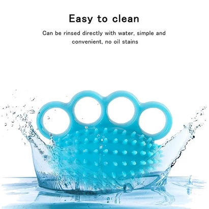 Bola Terapi Tangan Stroke Berduri TPR Meningkatkan Sirkulasi 12x9x2.5cm Biru | Bisa COD