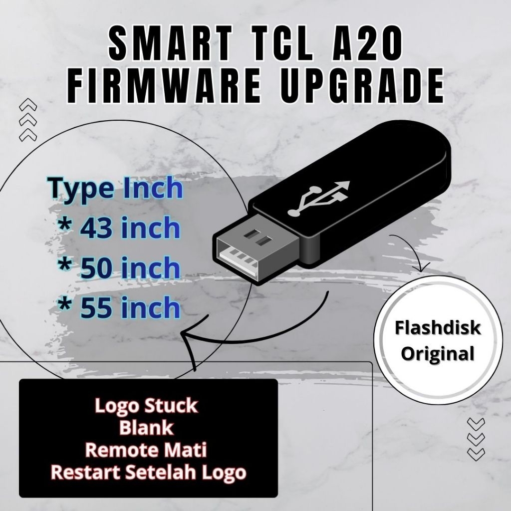 FIRMWARE TCL A20 SMART TV TCL 43A20 50A20 55A20 STUCK BLANK
