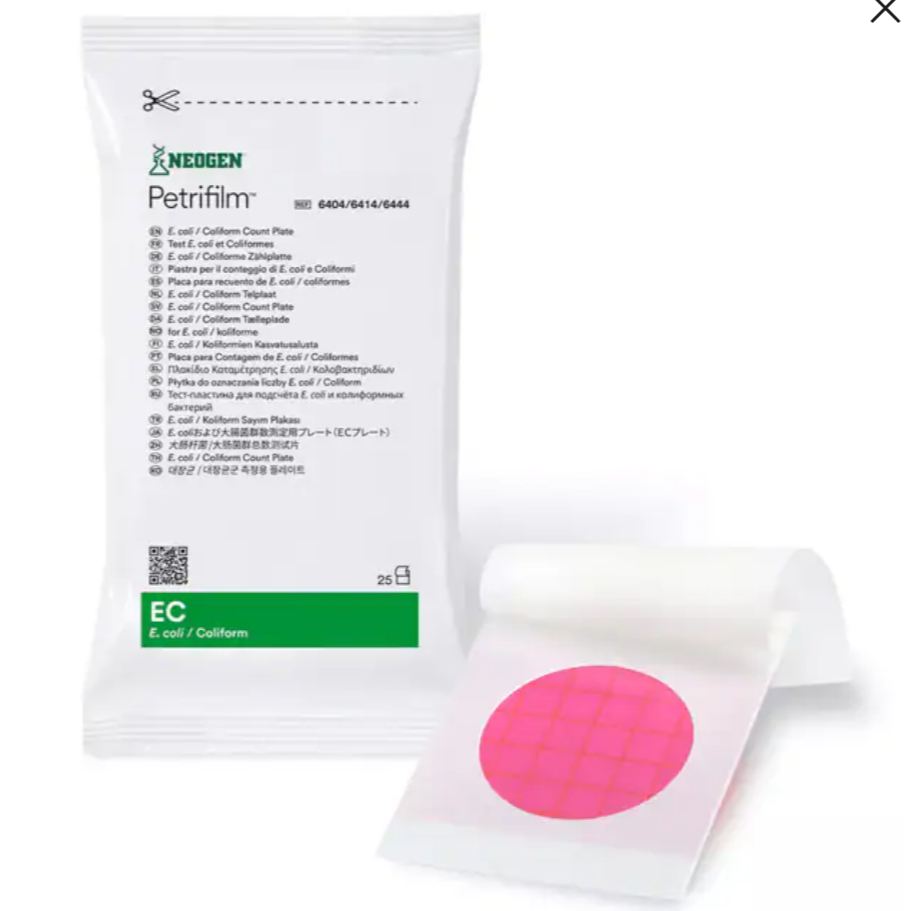 Petrifilm Neogen 3M E. Coli/ Coliform (EC) Cat. 6414 25 pcs/ pouch
