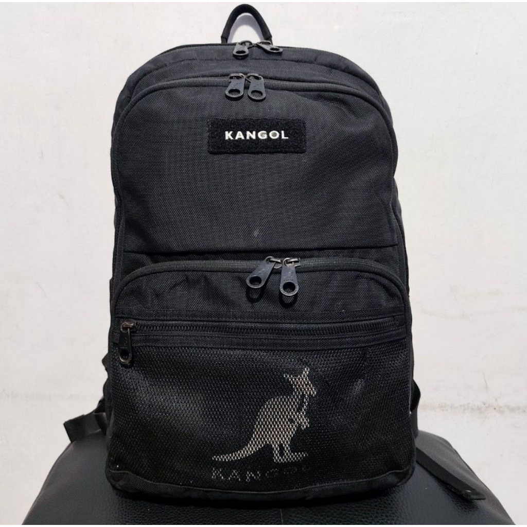 Kangol Backpack / Tas Ransel Kangol hitam