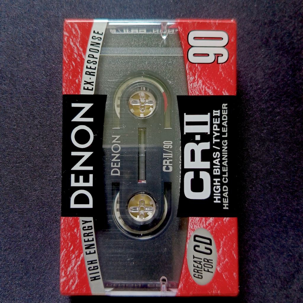 Kaset Kosong Denon CR-II 90 (Blank Cassette Tape) (Sealed)