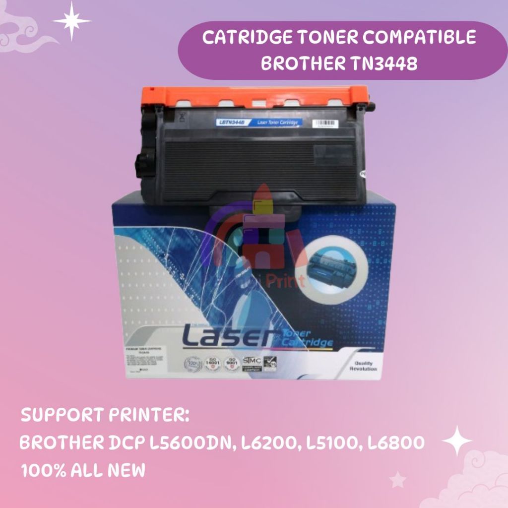 Toner Cartridge Compatible TN3448 TN-3448 L5600DN L5900DW L6900DW