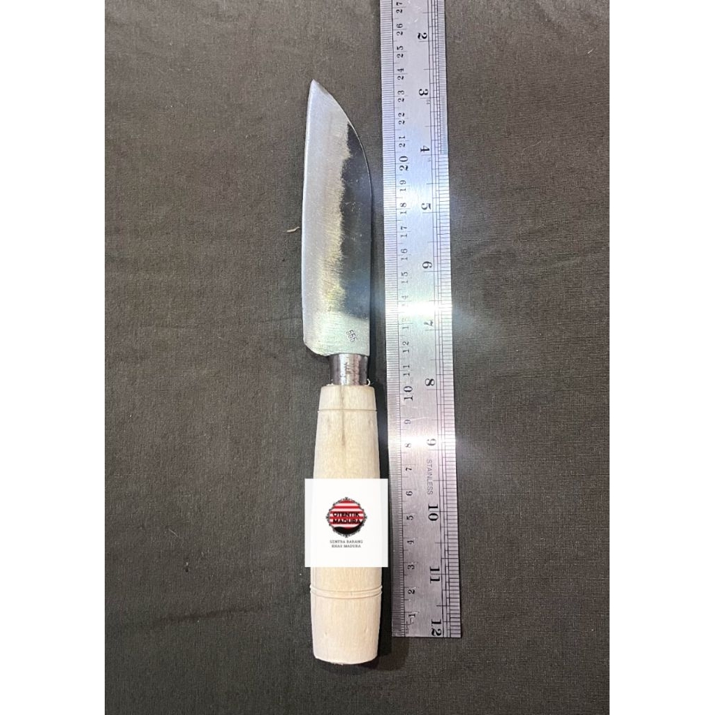 PISAU DAPUR MADURA LEGEND CAP 555 - SUPER TAJAM & TERMURAH - UK. 24 CM - BAHAN BAJA SS