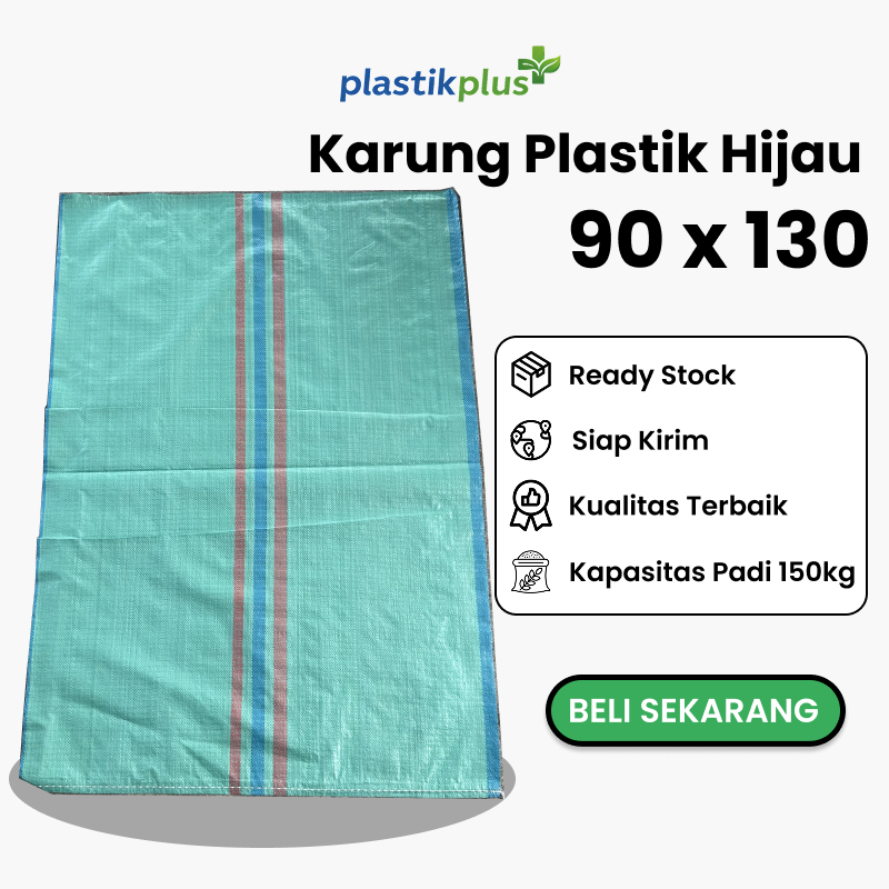 Karung Plastik Hijau 90x130 - Karung Jumbo Hijau | Karung Jumbo Tebal