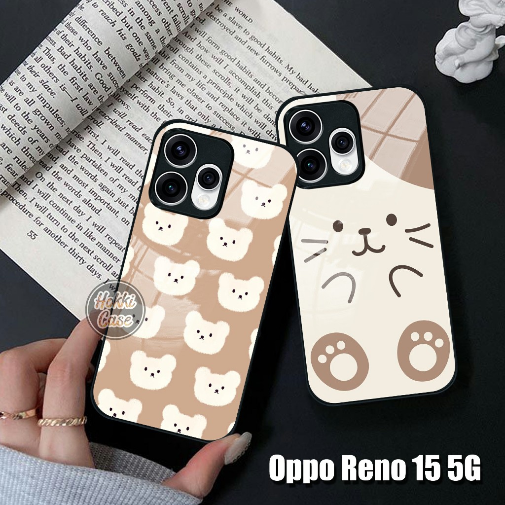 Case Oppo Reno 15 - Softcase Glass Oppo Reno 15 5G - Casing Oppo Reno 15 5G - Kesing Hp Oppo Reno 15