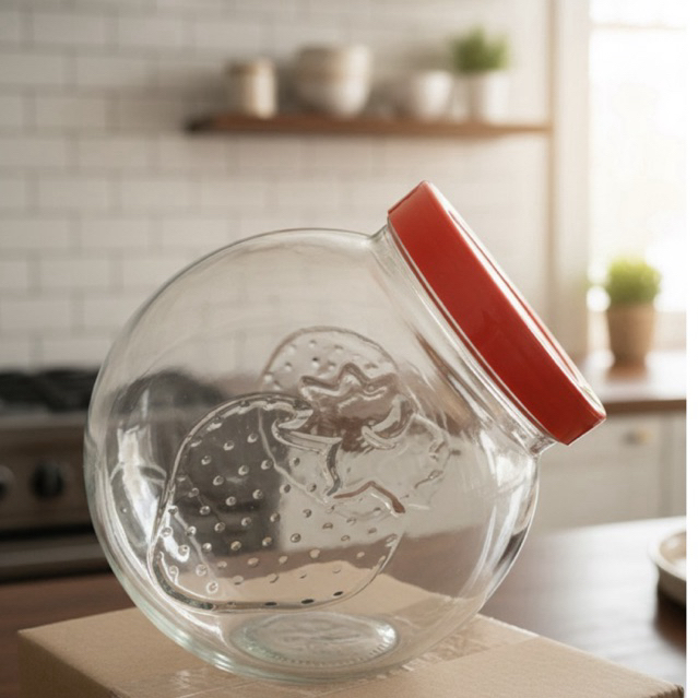 TOPLES KACA TUTUP MERAH/TOPLES WARUNG JADUL 2.2L