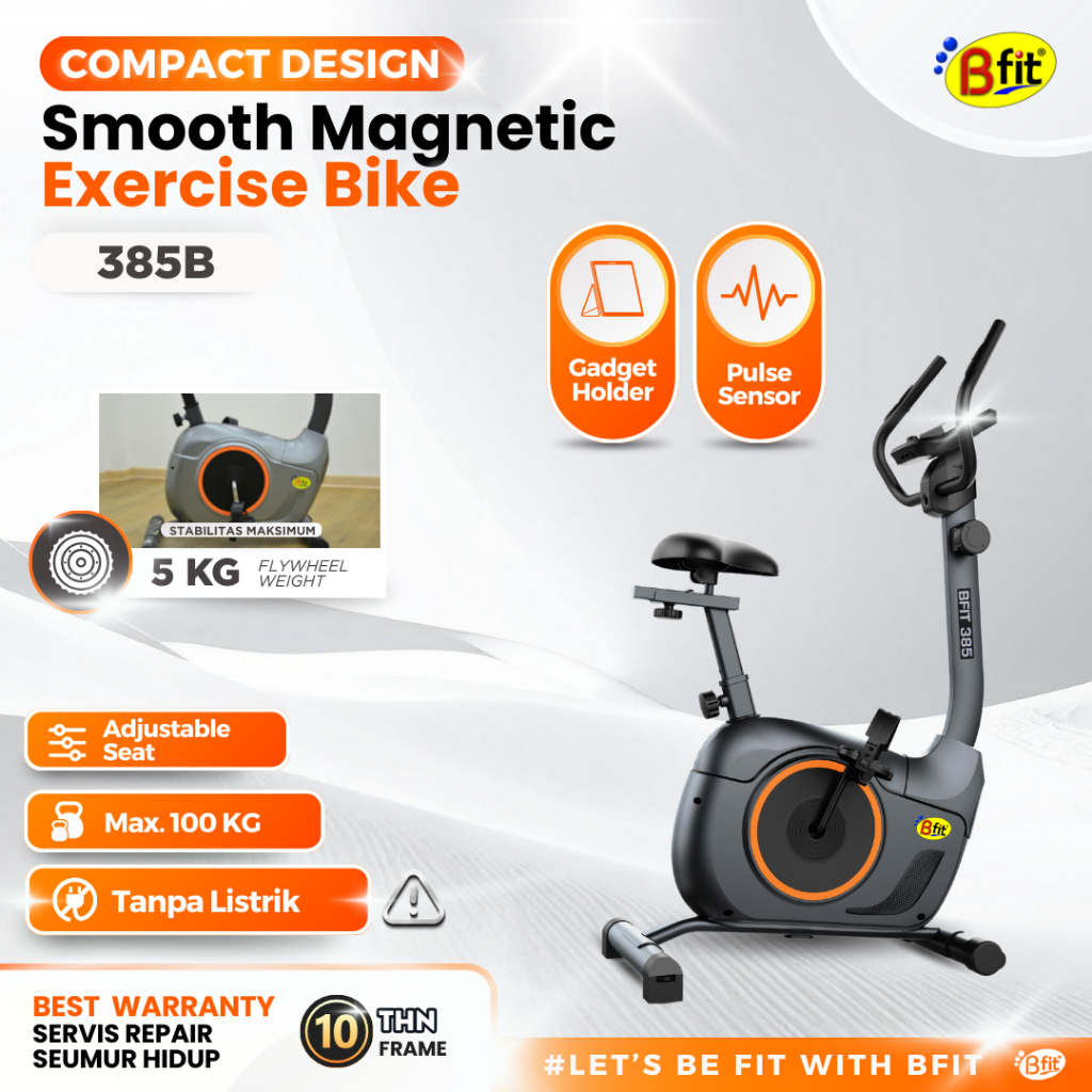 (YOGYAKARTA) Sepeda Statis BFIT 385B Exercise Bike Sepeda Olahraga Cardio Murah Portable