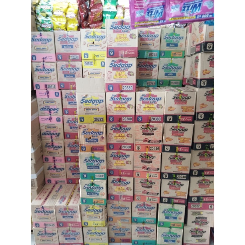 Mie Sedap Cup,(1DUS= 6/12 CUP)