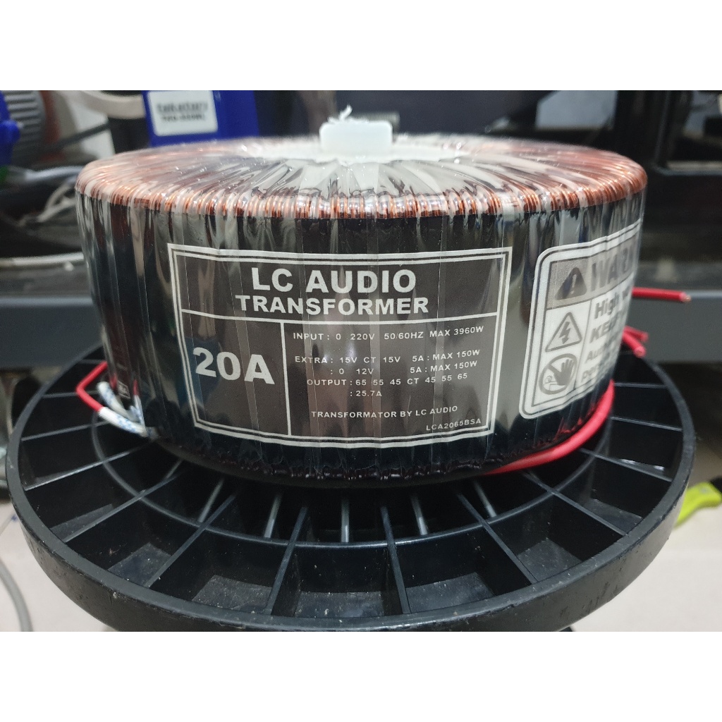 Trafo toroid 20a ct 65 full tembaga murni