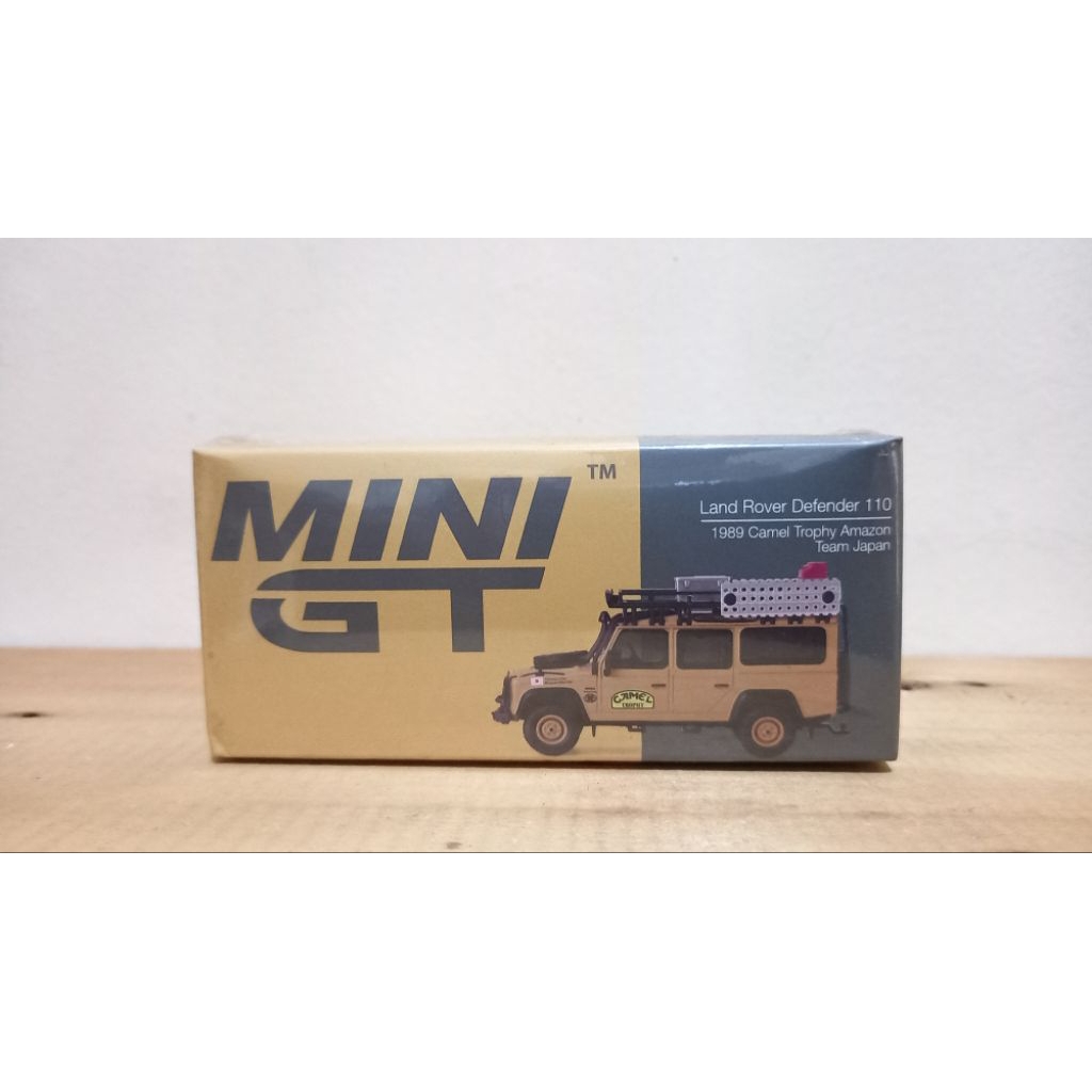 Mini GT Land Rover Defender 110 1989 Camel Trophy Amazon Team Japan