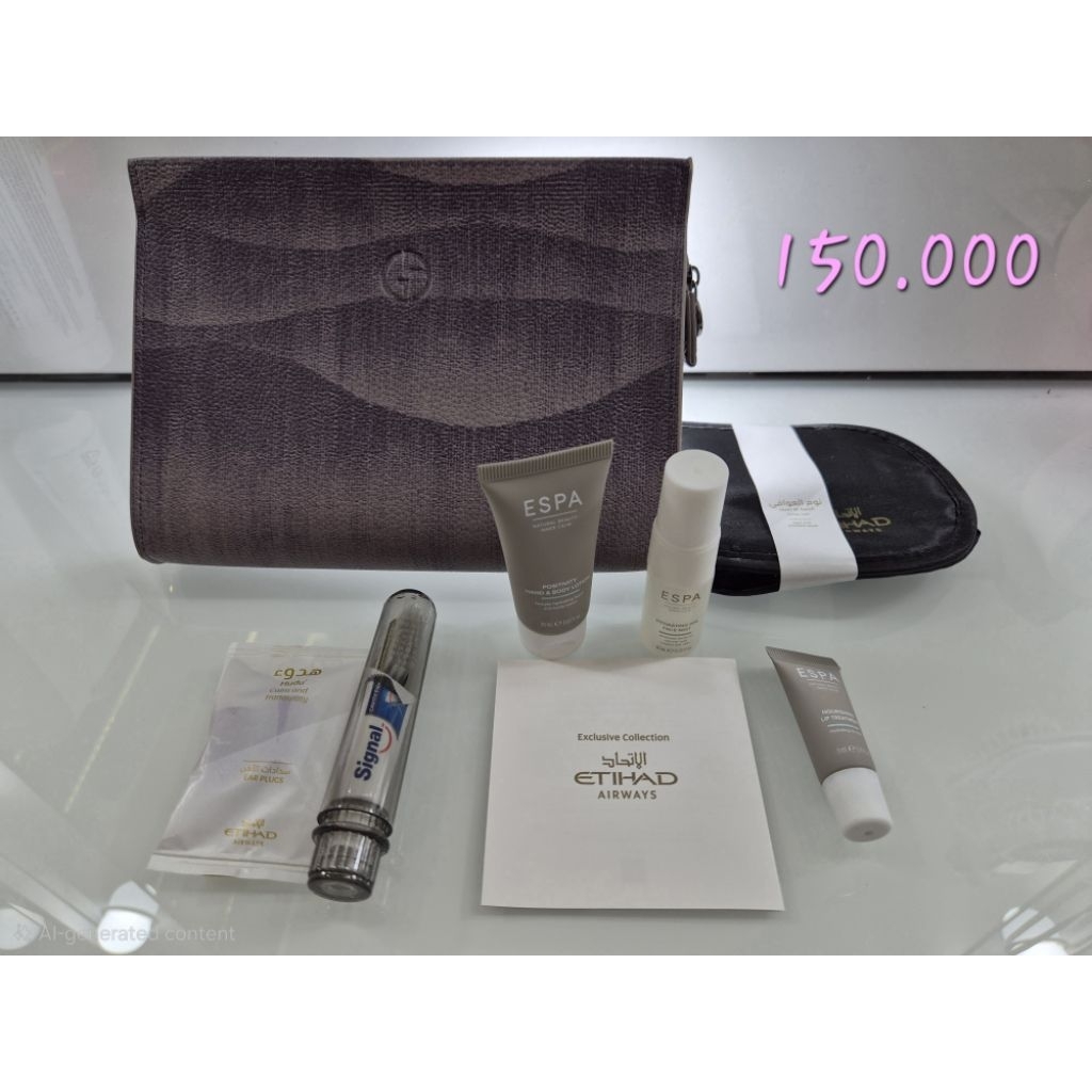 Travel pouch/tas travel merk Giorgio Armani asli, limited edition