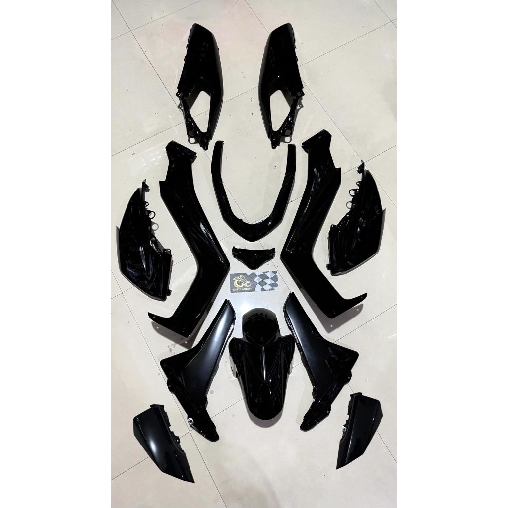 BODY HALUS FUL SET NMAX OLD HITAM GLOSSY ORIGINAL YAMAHA 2DP