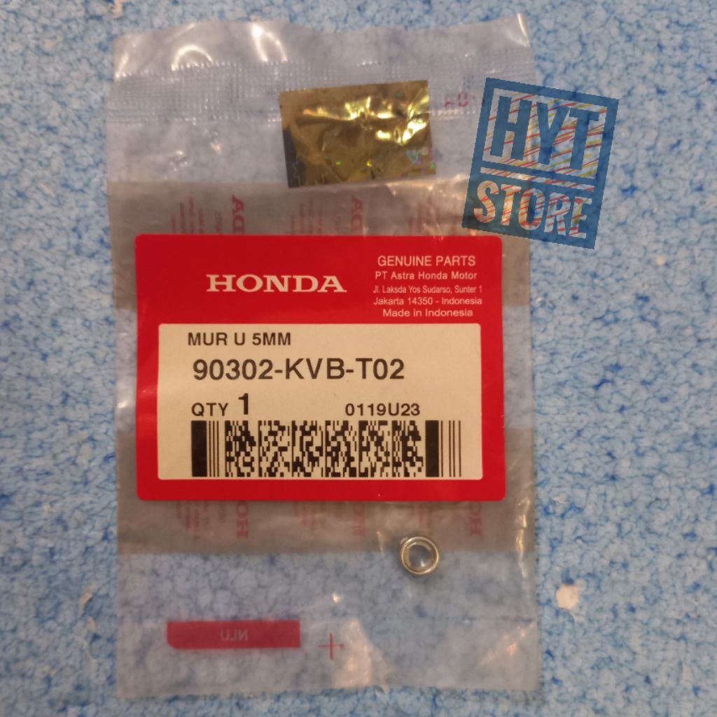 Mur Handle Rem Kiri Nut U 5mm Vario Beat Spacy Scoopy Genio Stylo 90302-KVB-T02 / 90302KVBT02